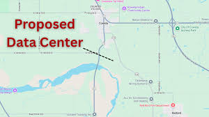proposed data center map in Coweta Oklahoma